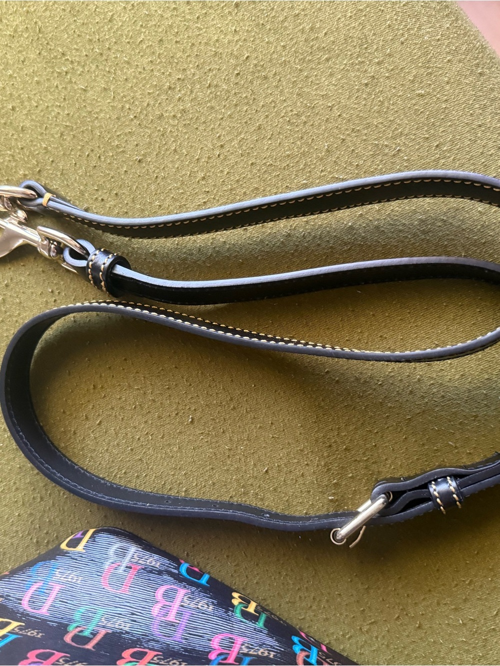 Dooney & Bourke Black Multicolor canvas Satchel - Picture 7 of 7